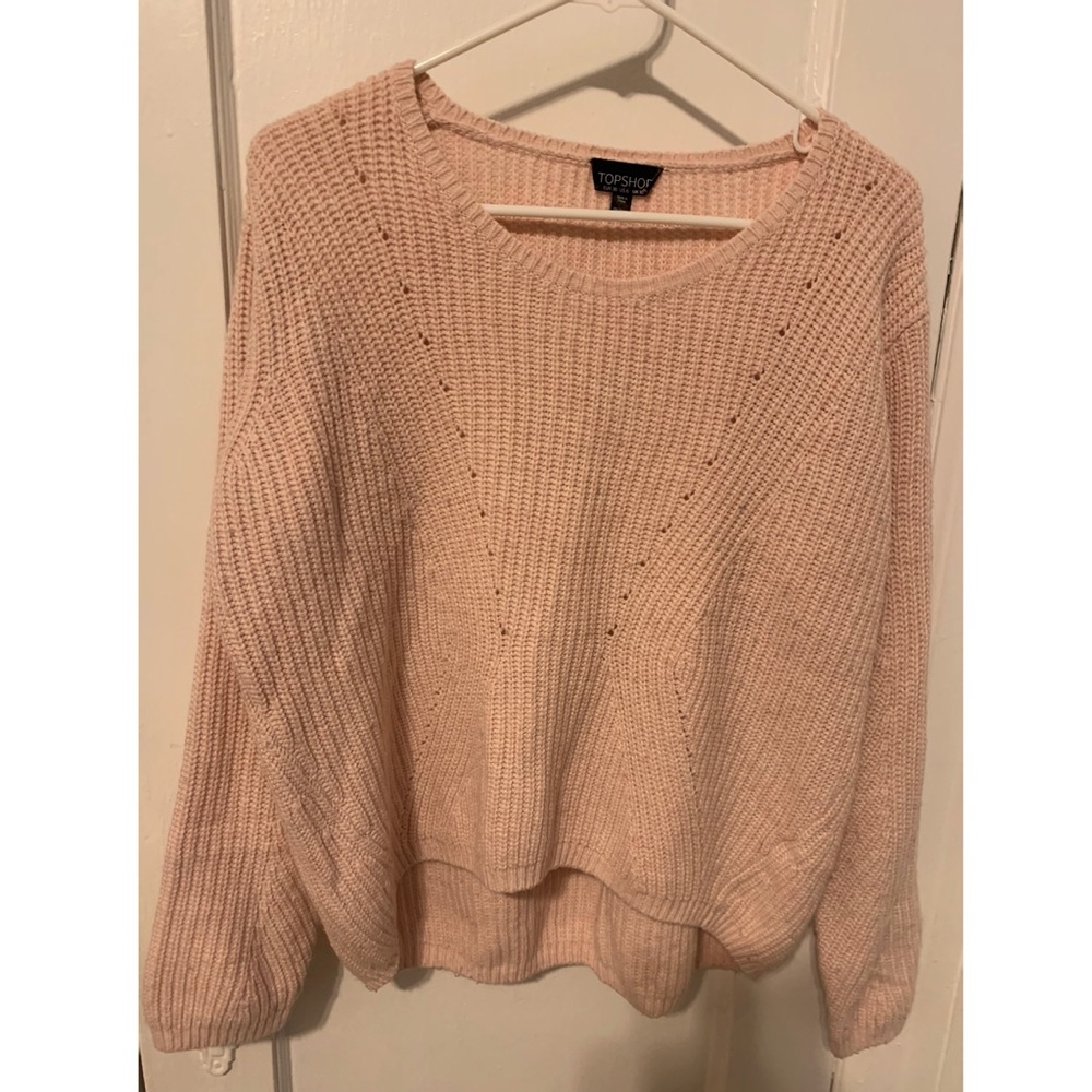Topshop pink soft cardigan